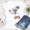 Kawaii Tee Cartoon T Shirt Daisy Duck Print T-shirt Clothes Fashion Short Sleeves Girl Top Casual Shirts Unisex