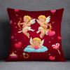 Наволочка для украшения дома на День святого Валентина с узором Купидона, квадратная наволочка, украшение для дома и офиса, наволочка