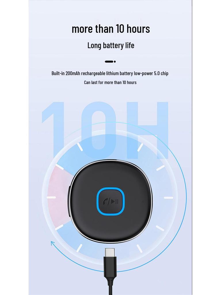 Bluetooth Car Audio Receiver with Lossless Sound and Dual Connection