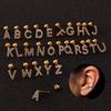 Модные 26 букв серьги для козелка, хряща, женские изысканные крошечные серьги с буквенным алфавитом, спиральные серьги, ювелирные изделия для пирсинга, подарок