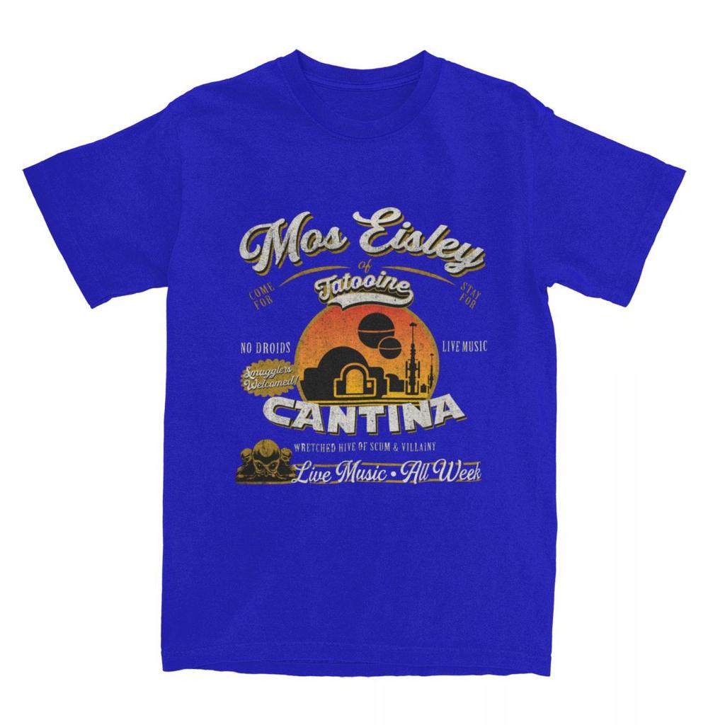 Парные футболки Мос-Эйсли Кантина Татуин Dks T Shirts Галактическая Луна Летняя футболка Винтажный принт Хлопковые топы Большой размер 6XL