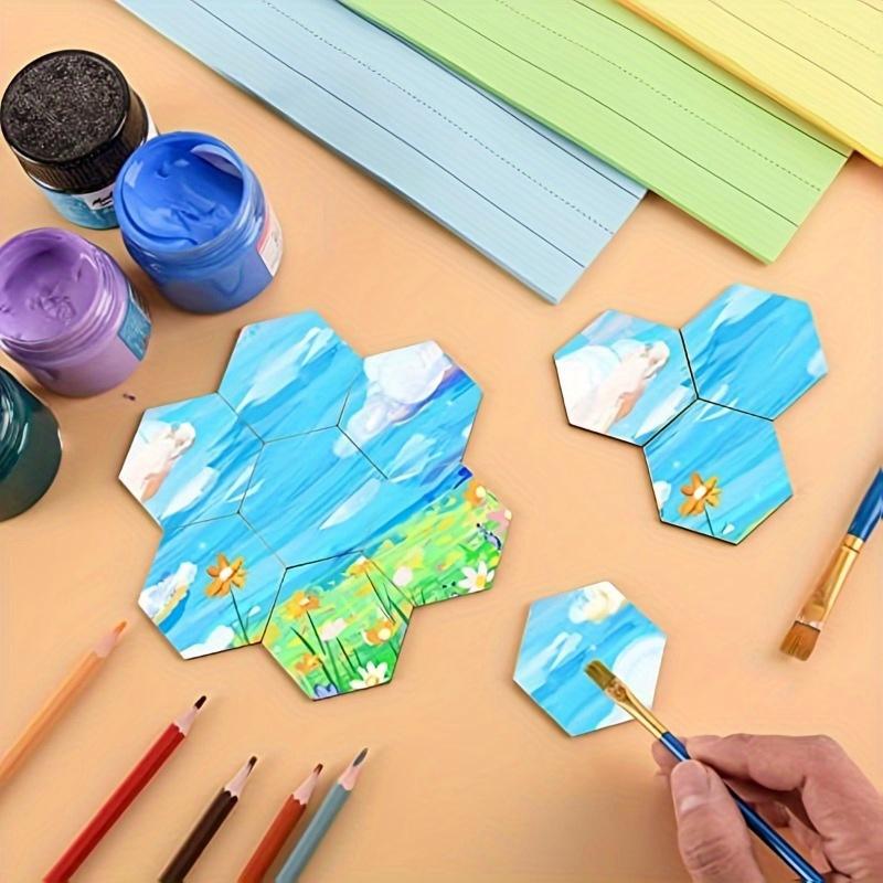 5 шт. незавершенные деревянные поделки шестиугольной формы деревянные именные этикетки ломтики свадебная вечеринка именные бирки DIY деревянные украшения