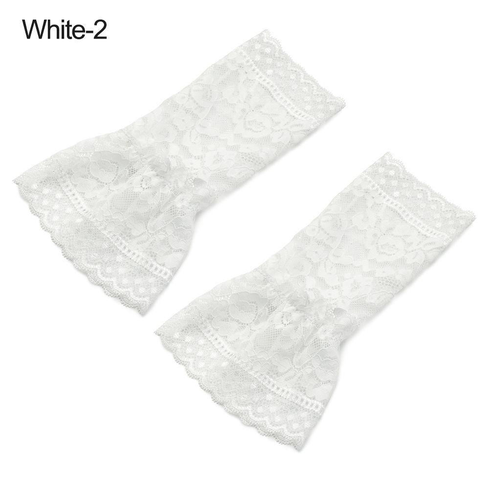 Decorative Gloves Arm Cover Lace Cuffs Ruffles Elbow Sleeve Fake Sleeve Detachable Sleeve Cuffs