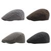 Autumn Winter Vintage Men Beret Hats Warm Casual Newsboy Cap Big Size Adjustable Octagonal Cap Men