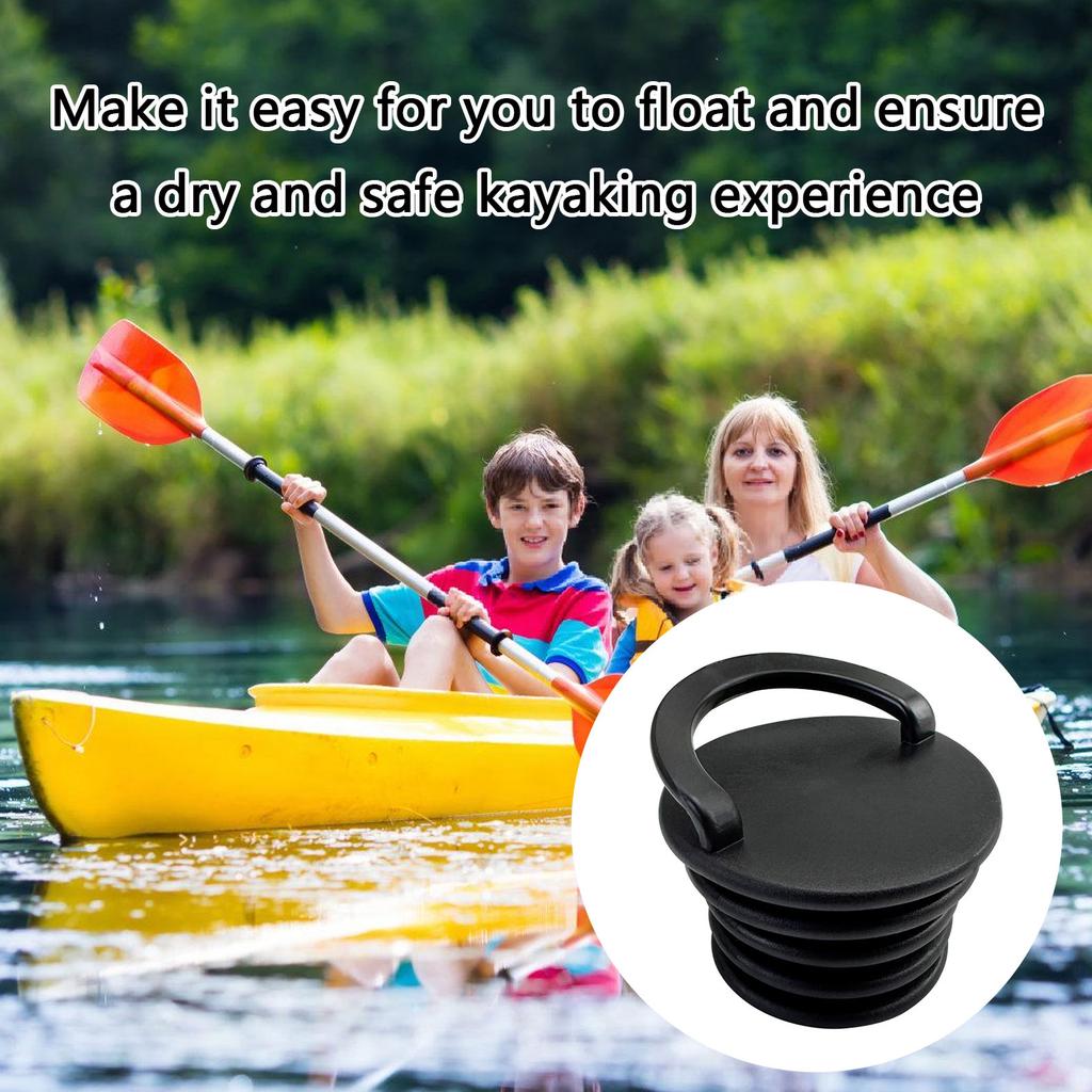 2/4Pcs PVC Scuppers Stopper Plug Kayak Drain Plug Water Stopper Boats Scupper Plugs Drain Holes Stopper Bung with Handle