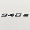 NEW 3D ABS Chrome Black Car Sticker Logo 340e Rear Trunk Badge Sticker Decals For BMW 340e G20 G21 Auto Tail Marking Accessories
