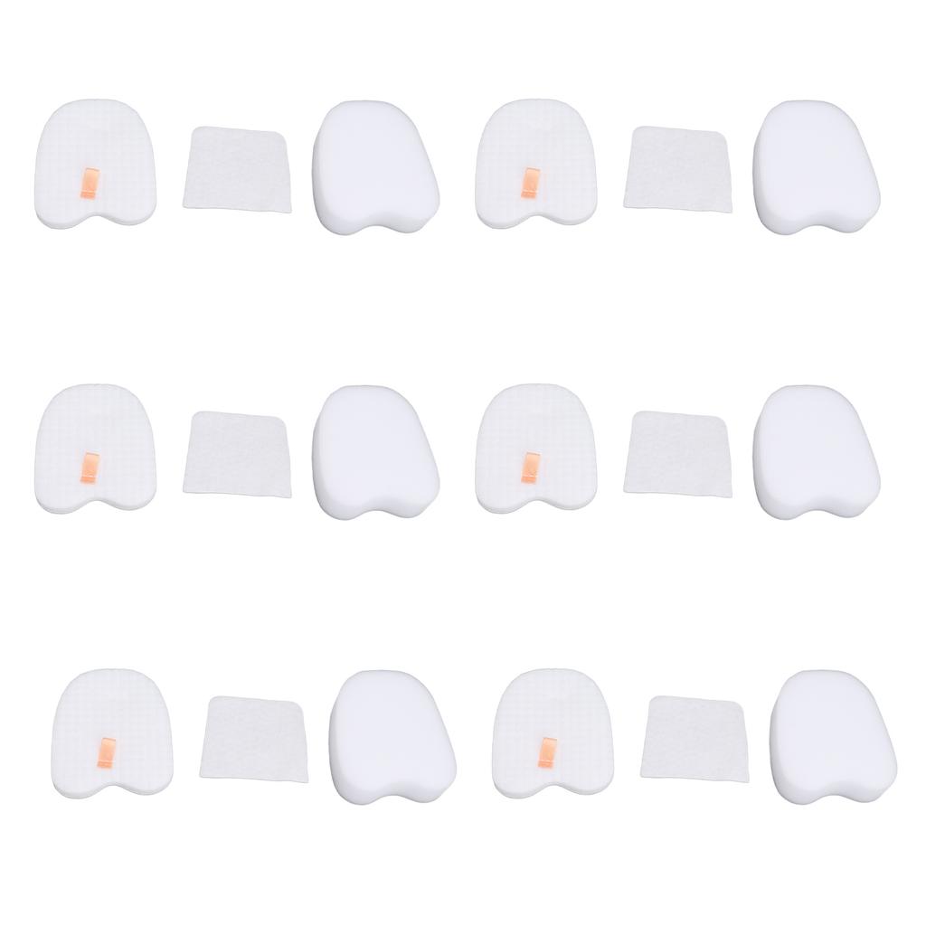 6PCS Vacuum Cleaner Filter Set Post Foam Felt Filter Replacement for Shark XPSTFH380 ZS360 ZS361C