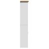 Bathroom Cabinet BODO White and Brown 44 x 30 x 160 cm