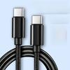 Кабель Type-C для быстрой зарядки мощностью 60 Вт, нейлоновый оплетенный USB-кабель C-C для зарядки Samsung, Huawei и других устройств