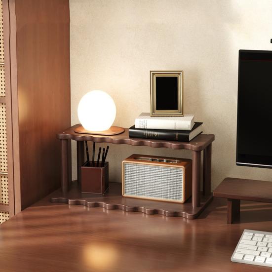 Двухъярусная полка для хранения, держатель для мелочей, высокая грузоподъемность, многоцелевой органайзер для ванной, кухни, рабочего стола