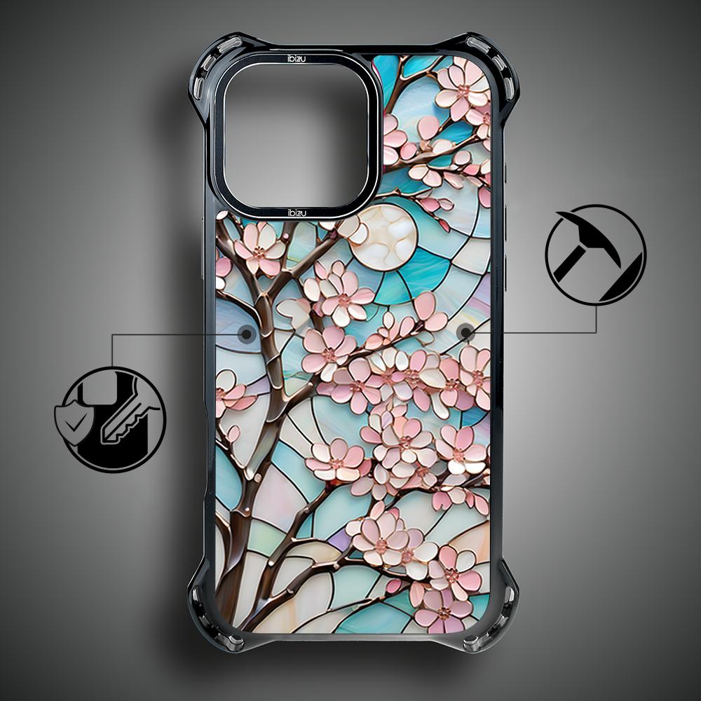 Etui Do Iphone 14 Pro Max Ibizu Dropguard Ultra Z Magsafe, Barwy Szkła, Księżycowa Wiśnia