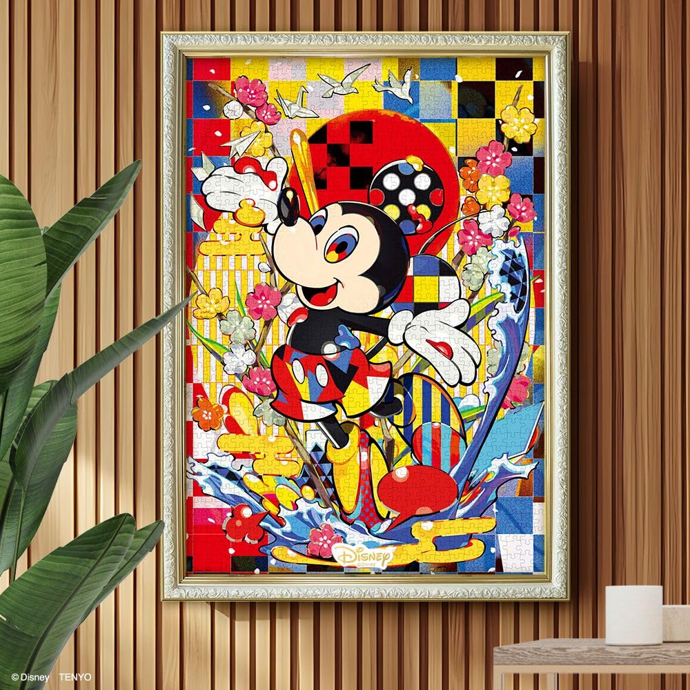 Пазл Tenyo Disney Mickey Collage 1000 деталей Серия Художники Mika Pikazo 51x73,5 см с лопаткой для клея и сервисной картой