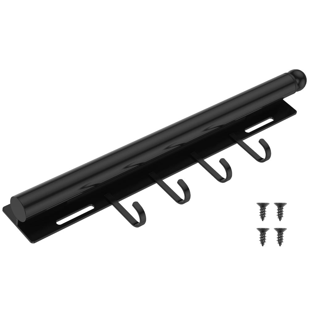 Выдвижная вешалка-штанга для гардероба, выдвижная рейка для одежды в шкафу с 4 крючками, выдвижная штанга-вешалка для гардероба