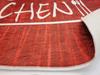 Tapis de cuisine - KITCHEN - Rouge - Antidérapant - Lavable en machine - 50x120cm