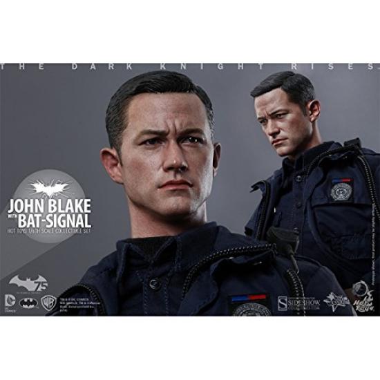 Шедевр фильма Темный рыцарь: Возрождение легенды Джон Блейк Бэт Сигнальная пластиковая раскрашенная подвижная фигурка [с прожектором] 1/6