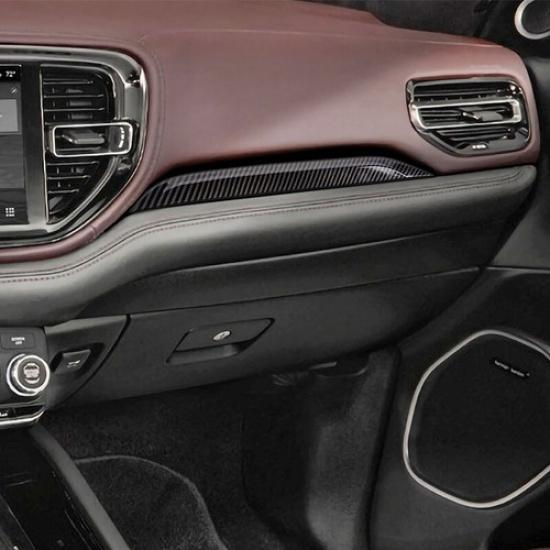 Carbon Fiber Inner Passenger Side Dash Panel Trim Strip For Dodge Durango +