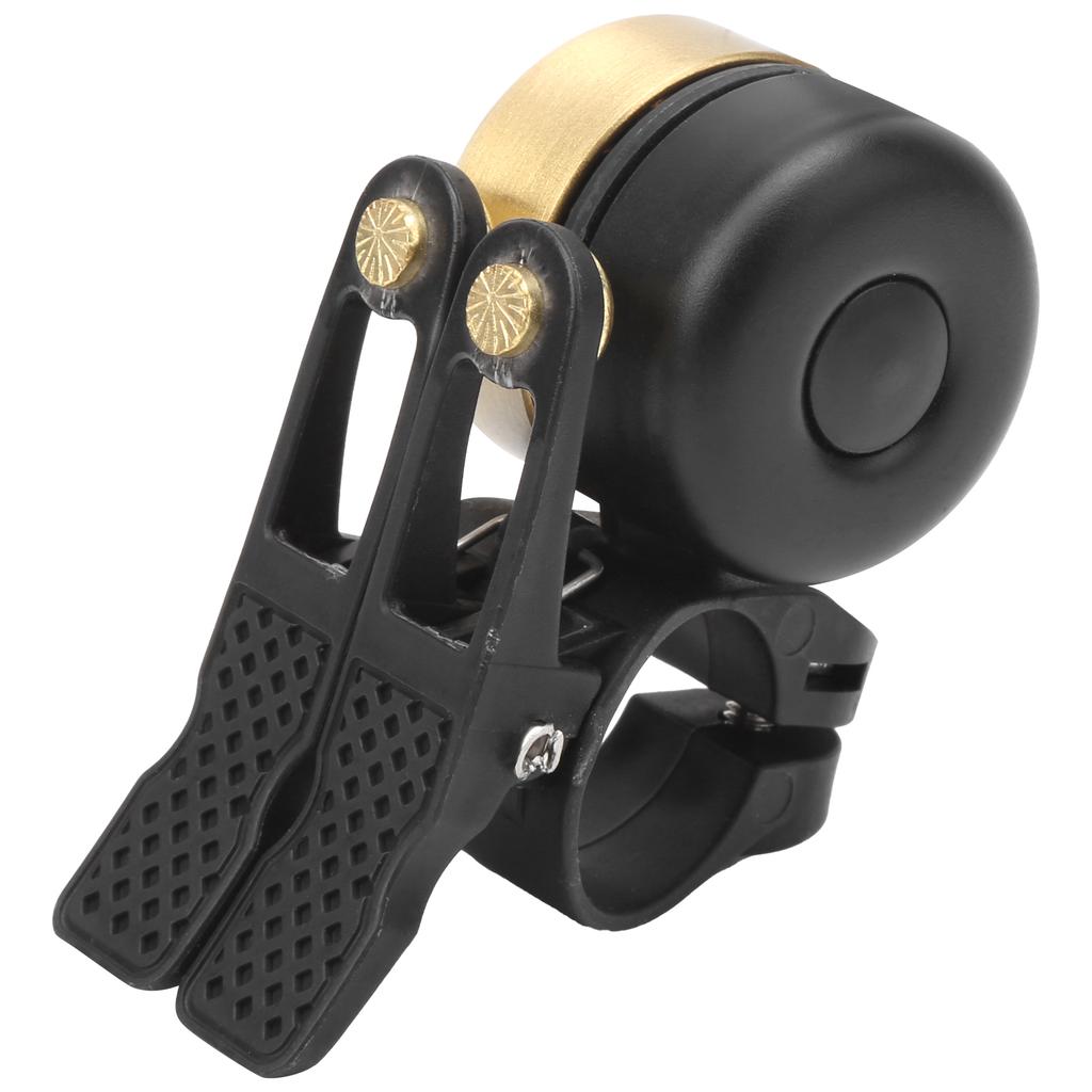 Vintage Bicycle Double Bell Loudly Sound Mountain Bike Horn Knocking Cycling AccessoryBrushed Gold