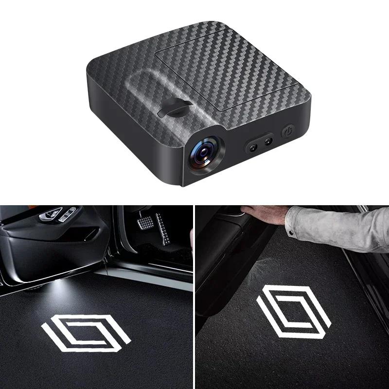 For New Renault Clio Megane Trafic Captur Master Logan Kangoo Duster LED Car Door Welcome Light Car Logo Projector Lights RR9