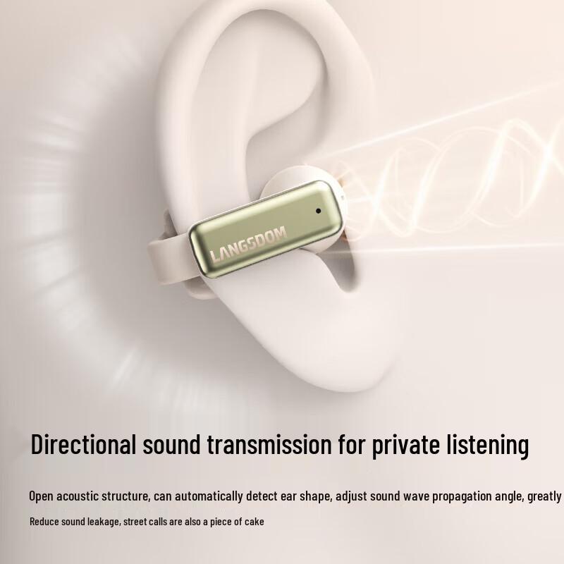 Lanston TS28 Wireless Bone Conduction Ear-Clip Bluetooth Headphones