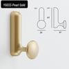 Nordic Aluminum Alloy Coat Hook for Bedroom and Entrance Hall