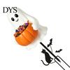 Outdoor Ghost Decorations for Yard Halloween Candy Holder Garden Stake, Cute Glowing with Pumpkin Bowl, Resin Statue Sign Front Porch, Lawn, Pathway,