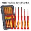 6pcs Insulated Screwdriver Set 1000V Precision Screw Multifunctional Electrical Tools Strong Magnetic and Insulation