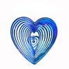 1pc Romantic Heart-Shaped Wind Turning Crafts, Metal 3d Rotating Wind Chimes, Love Gifts Add Poetry To Life