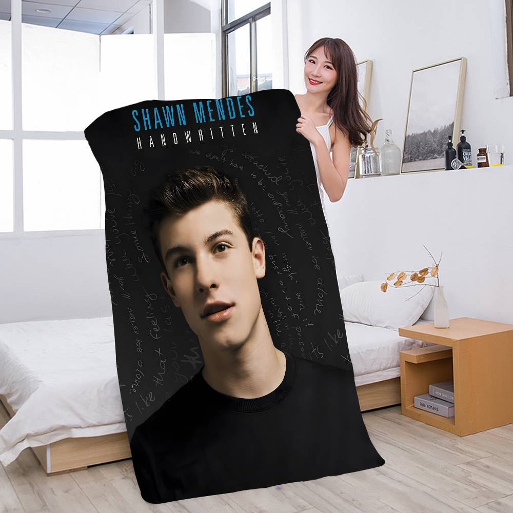 S-Shawn Mendes SINGER Microfiber Printed Beach Towel Mountain Climbing Yoga Beach Swimming Running Absorbent Soft Towel