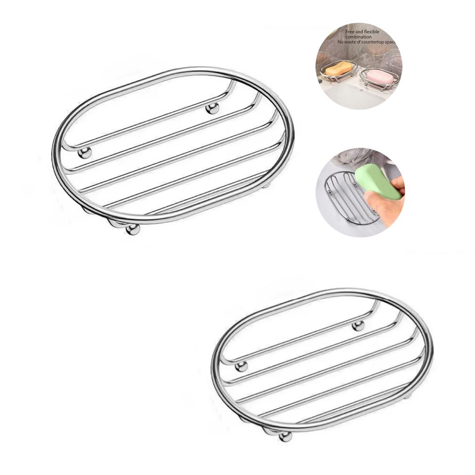 Stainless steel soap box, household bathroom drain soap box, drain rack, soap storage, bathroom shelf, laundry soap box