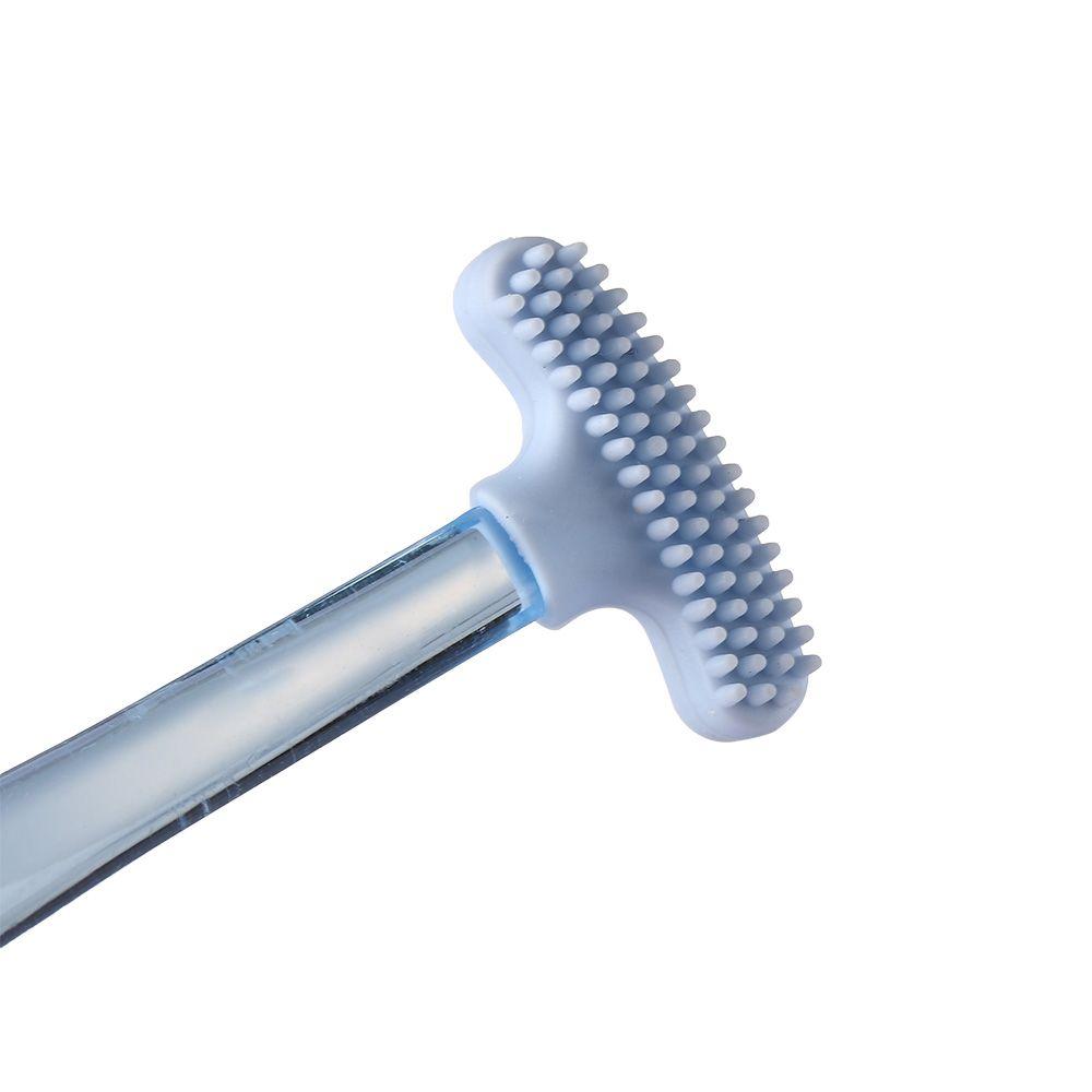 Soft Silicone Bad Breath Hygiene Double sided Cleaner Brush Tongue Scraper  Oral Clean Dental Care