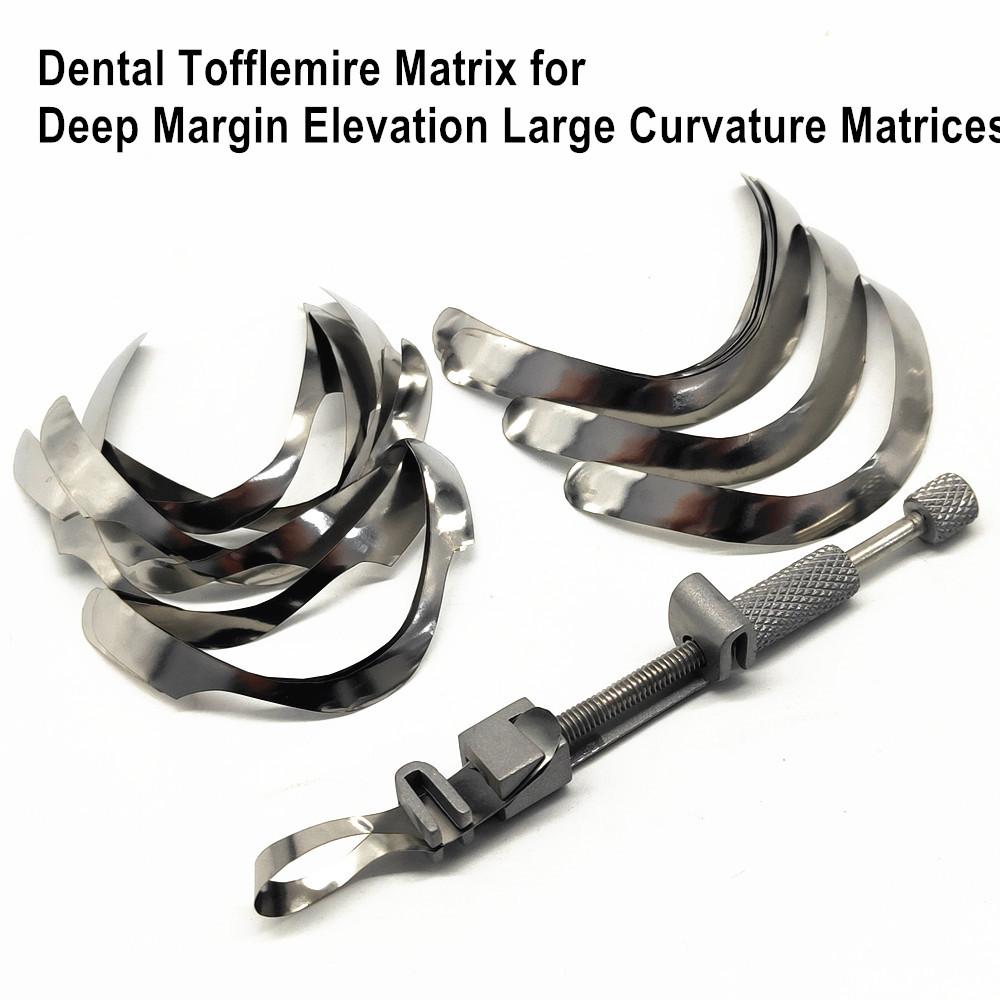 Стоматологическая матрица Тоффлемайра для глубокого поднятия края Матрицы большой кривизны Фиксатор стоматологического материала Секционная контурная матрица