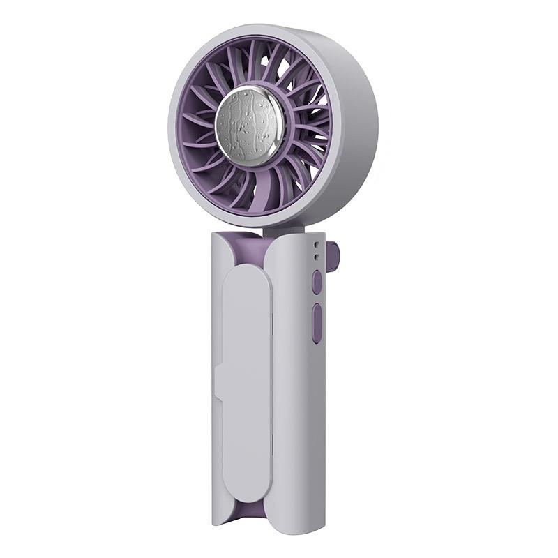 Rechargeable Portable Mini Folding Fan with Ice Pack, Umbrella Clip & Handheld Design - Ideal for Student Cooling