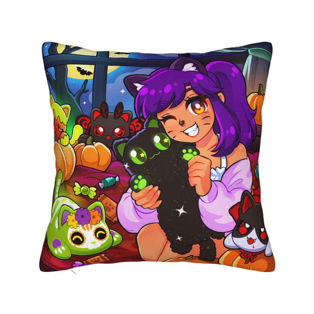 Bright Aphmau Sunny Background Art Pillowcases Funny Pillow Case For Chair Sofa Home Decor Comfy Pillow Cover