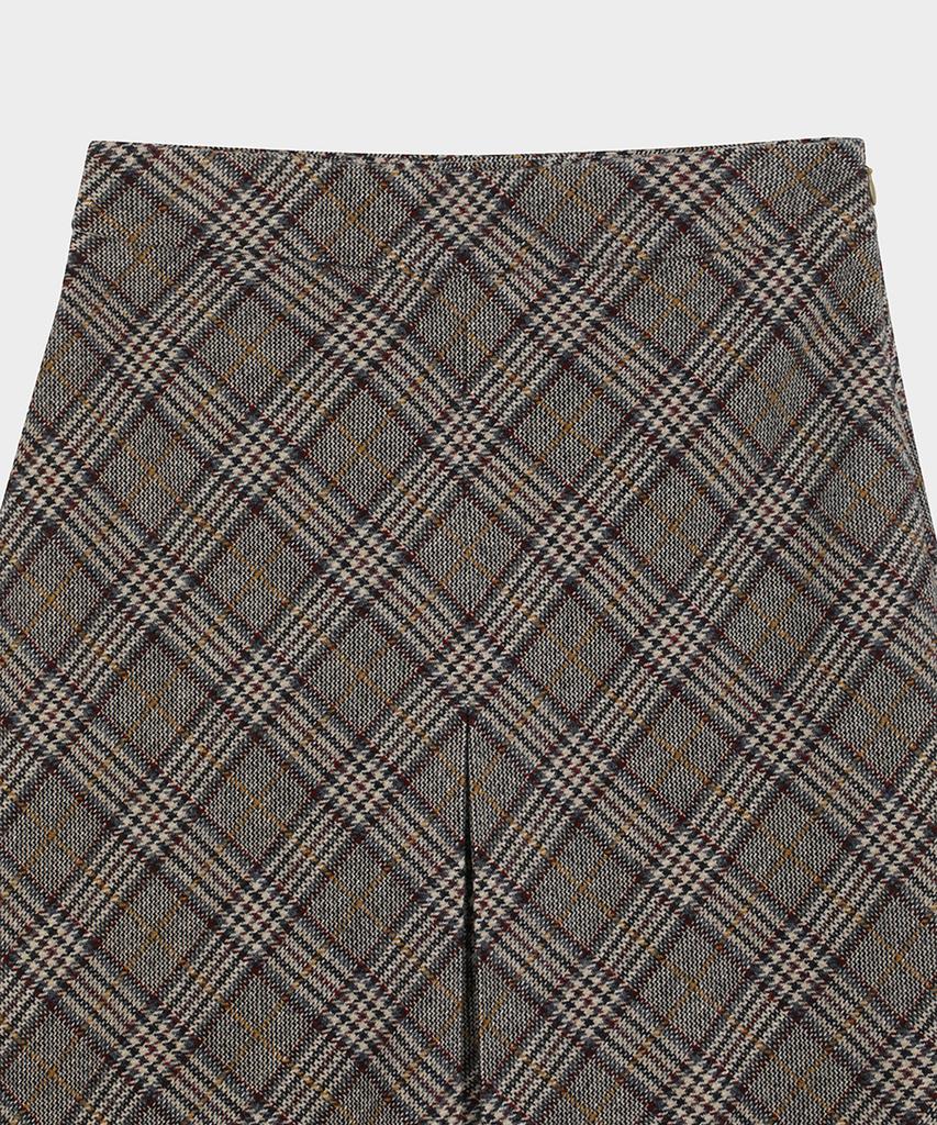 Brooks Brothers Lambswool Check Skirt (Beige) (Bbkzwm3839Zef)