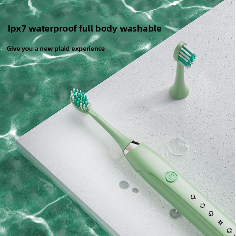 Вибрирующая зубная щетка с мягкой щетиной и ирригатор, Перезаряжаемая автоматическая ультразвуковая электрическая зубная щетка для взрослых и домашнего использования