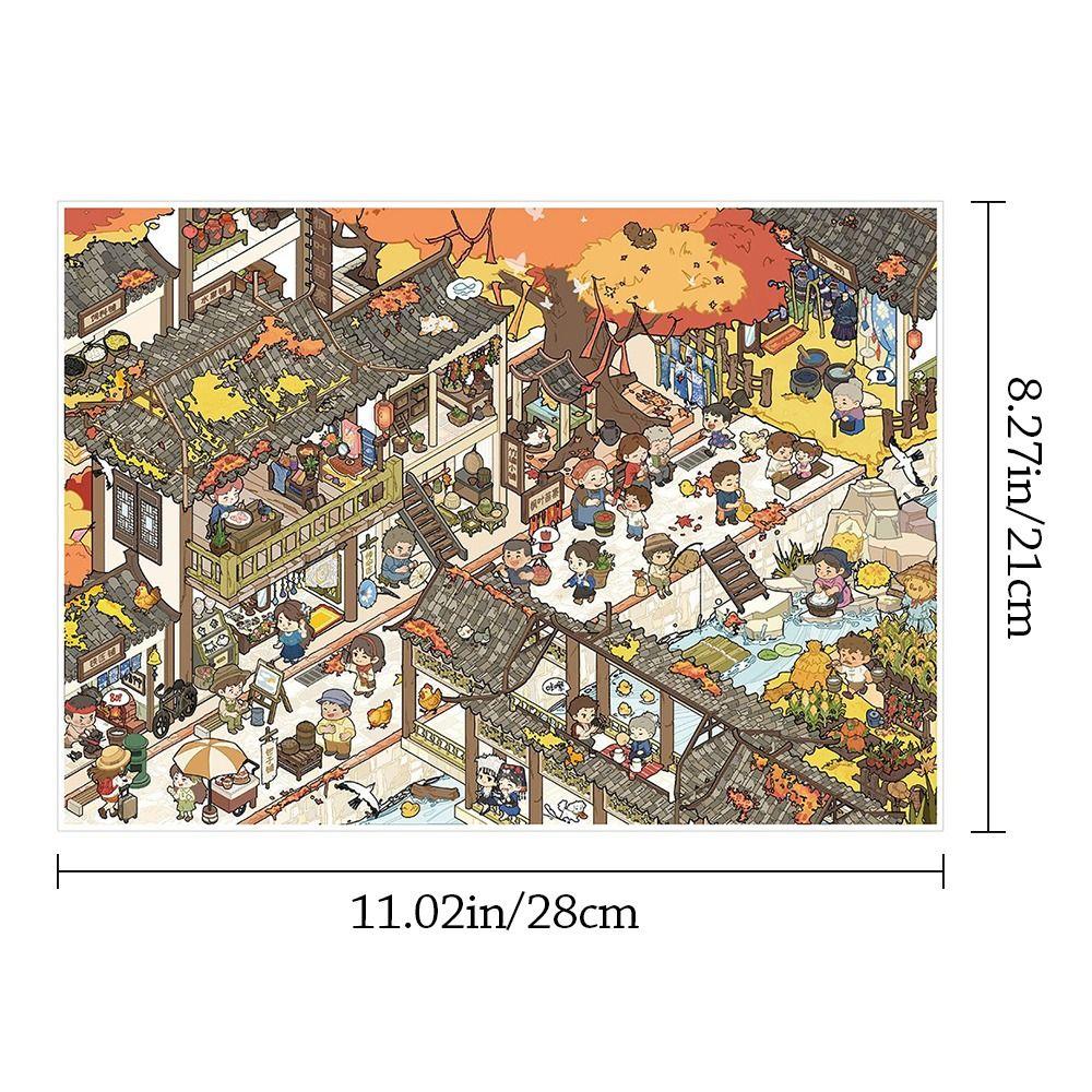 Kawaii Design Landscape Sticker Special Economic Zone DIY Design DIY Pocket Scene Festival Theme 3D City Sticker