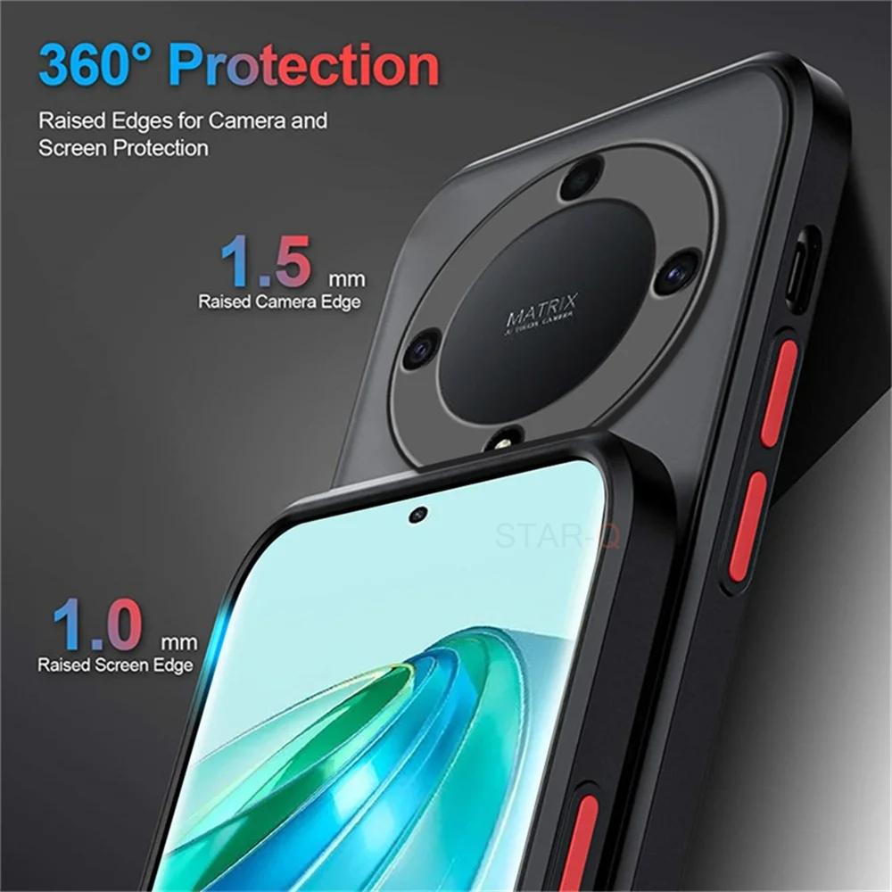 Матовый Полупрозрачный Чехол Для Huawei Honor Magic 6 5 Lite 5g X9a X9b 5lite 6lite Силиконовый Бампер Жесткая Задняя Крышка Magic5 Magic6 Lite