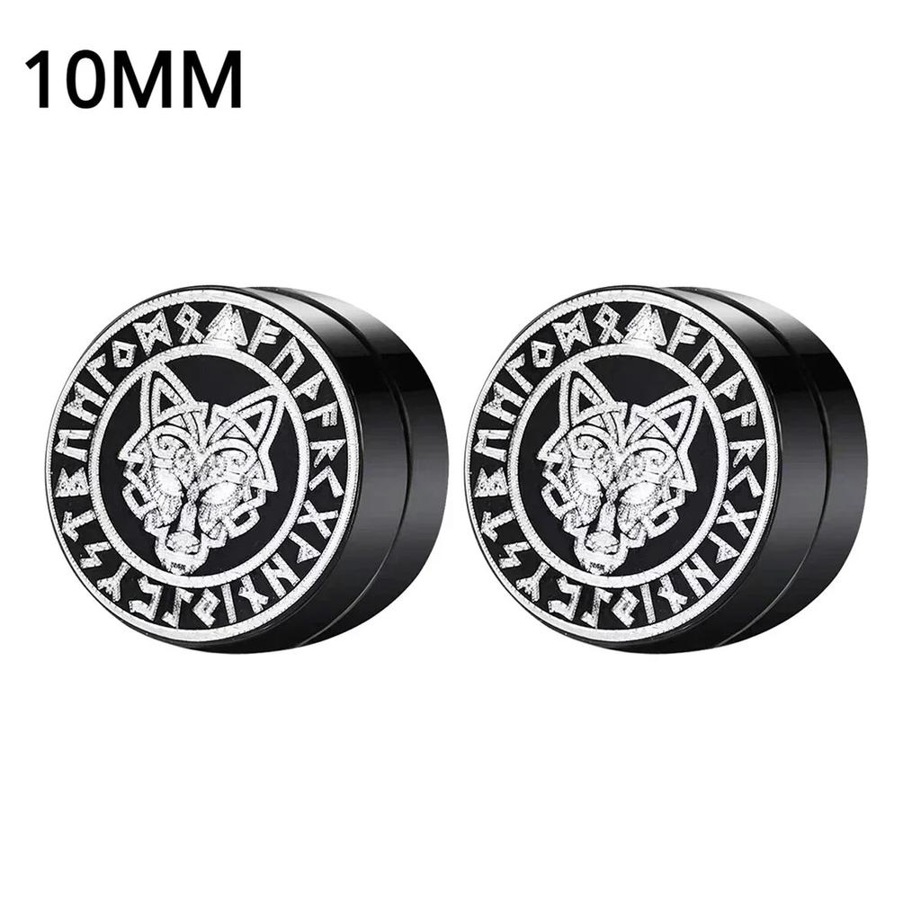 1Pairs Crystal Strong Magnetic Ear Stud Clip Earrings for Men and Women Punk Round Zircon Magnet Earrings Non Piercing Jewelry