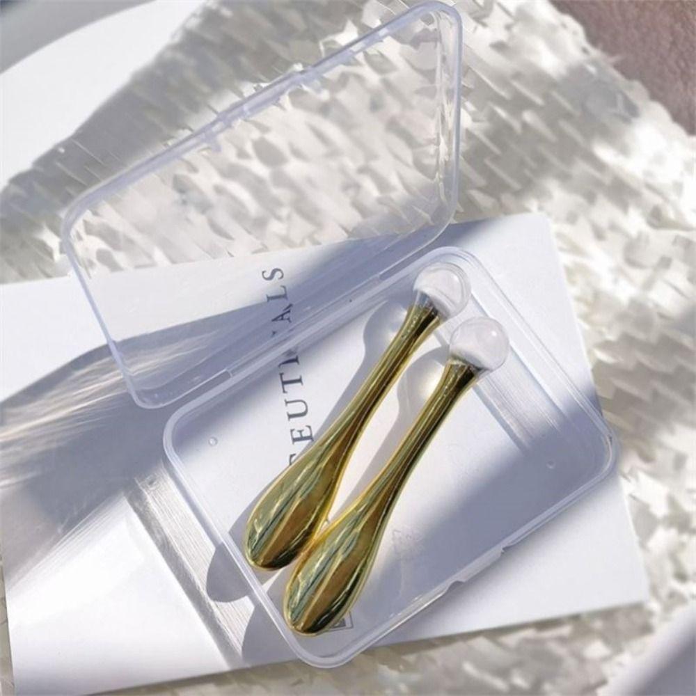 Аппарат для массажа глаз с роликом и абсорбирующим эффектом Косметическая лопаточка Средства по уходу за кожей Аппликатор для нанесения крема на глаза