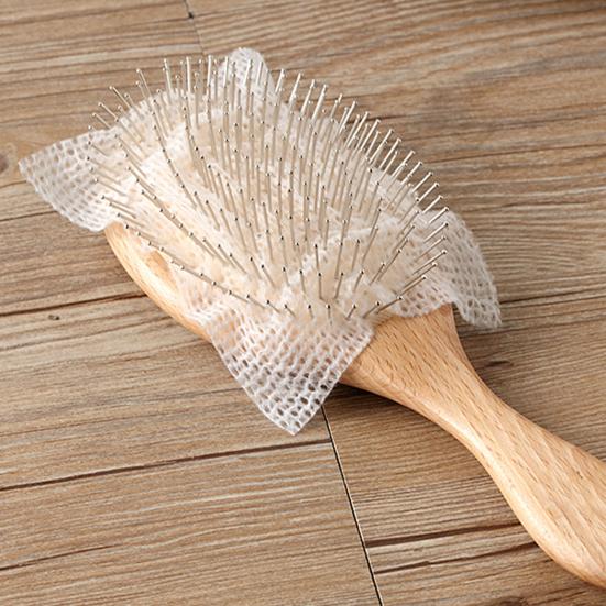 50 шт. Профессиональный сетчатый нетканый чистящий лист для выпадения волос, расческа с подушкой безопасности, чистящий лист для сбора падающих волос, защита от выпадения волос