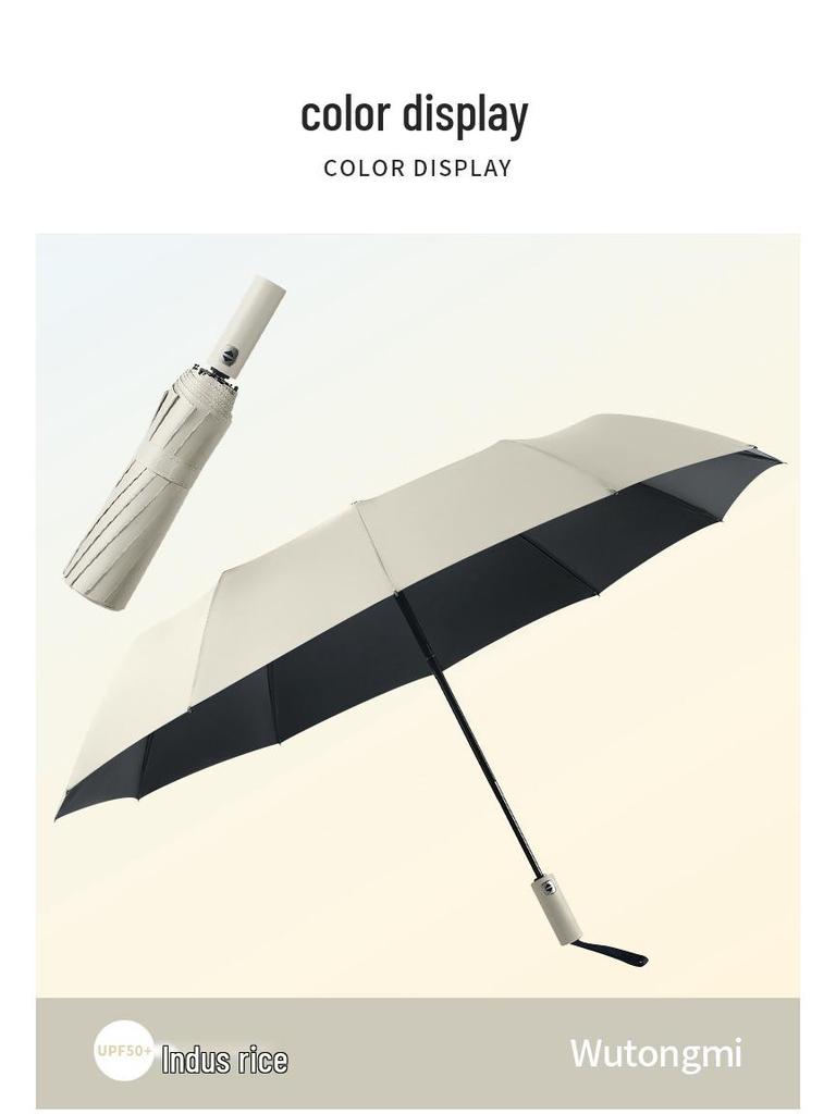 Усиленный ветрозащитный солнцезащитный зонт с черным клеем для студентов, мужчин и женщин