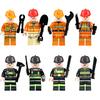 Urban Engineering Fire Doll Building Block With Weapons Children Assemble Toys