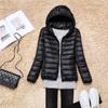 Women Puffer Jacket 8 Colors Plus Size  Female Ultra Lightweight Packable Hooded Down Coats