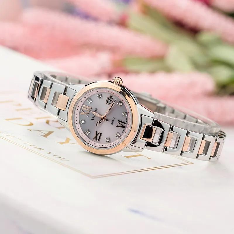 CASIO Women's SHEEN Gold Watch (Unisex) Japanese Korean Watches