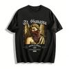 Улица. Футболка с принтом Gangsta Angel West Coast Streetwear Повседневный топ Хлопковая футболка