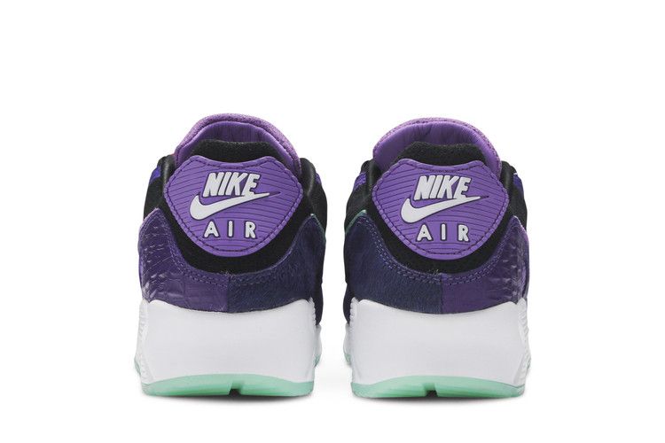 Мужские кроссовки Nike Air Max 90 Violet Blend Черный/Фиолетовый-Вольт-Мятный