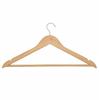 WOODY 30-Pack Solid Wood Clothes Hangers with 360-Degree Swivel Hooks
