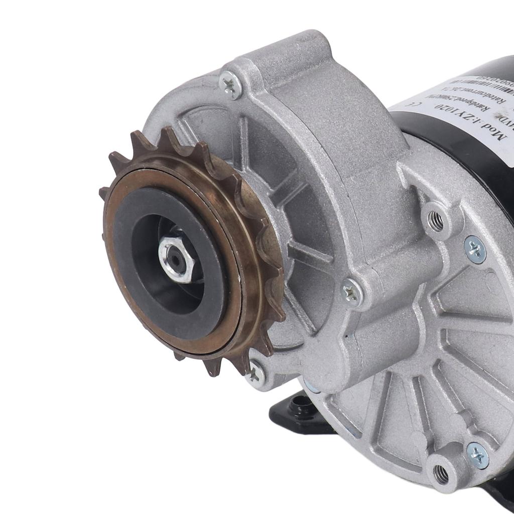 24 В 500 Вт Электродвигатель с редуктором Двухступенчатая редукция Двигатель с большим крутящим моментом Звездочка на 16 зубьев для электровелосипедов