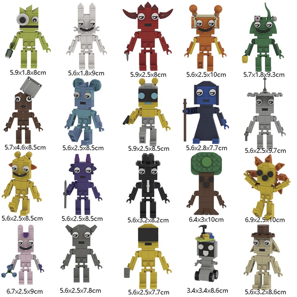 Набор строительных блоков Sprunki Oren, Raddy, Clukr, Fun Bot, Vineria, Gray, Brud, Garnold OWAKCX, Sky, Mr. Игрушки Солнечная Система Подарки для Детей