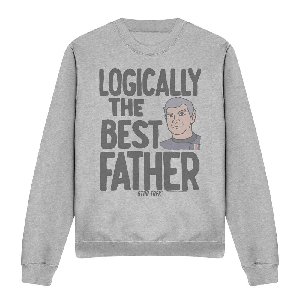 Star Trek Unisex Adult Logically the Best Father Sweatshirt
